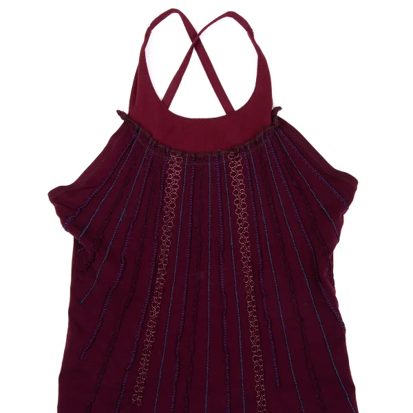 Jean Paul GAULTIER Stripe Stitch Halter Neck Top K-164255_003