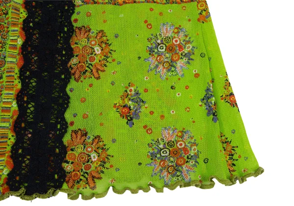 Jean Paul GAULTIER Lece Switching Floral Mesh Tank Top K-164257_009