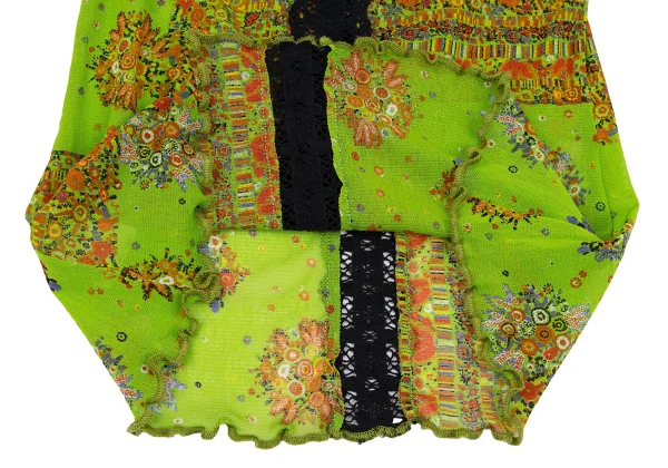 Jean Paul GAULTIER Lece Switching Floral Mesh Tank Top K-164257_010