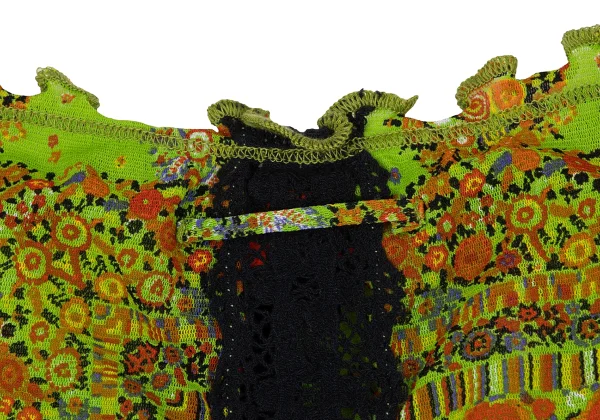 Jean Paul GAULTIER Lece Switching Floral Mesh Tank Top K-164257_012