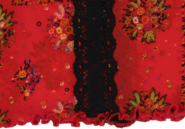 Jean Paul GAULTIER Lece Switching Floral Mesh Tank Top K-164258_007