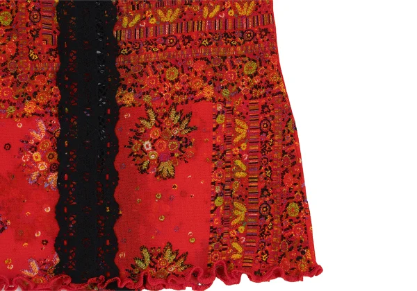 Jean Paul GAULTIER Lece Switching Floral Mesh Tank Top K-164258_008