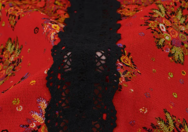 Jean Paul GAULTIER Lece Switching Floral Mesh Tank Top K-164258_012