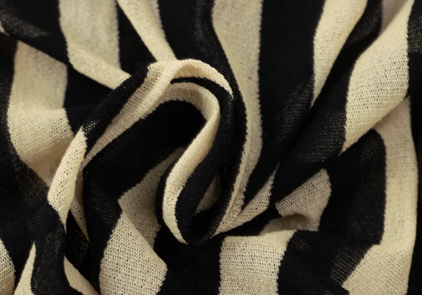 Jean Paul GAULTIER MAILLE Lace Patch Stripe Mesh Cardigan K-164259_015