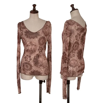 Jean Paul GAULTIER MAILLE FEMME Floran Printed Rayon T Shirt