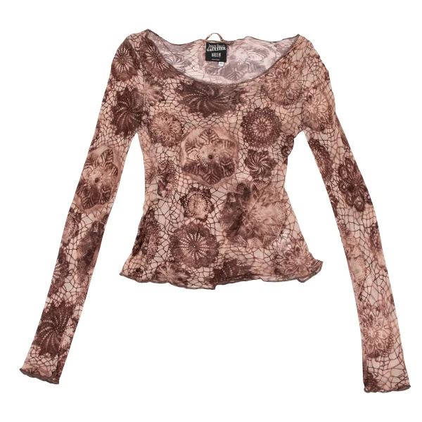 Jean Paul GAULTIER MAILLE FEMME Floran Printed Rayon T Shirt K-164260_002