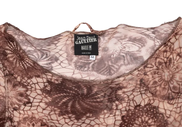 Jean Paul GAULTIER MAILLE FEMME Floran Printed Rayon T Shirt K-164260_004