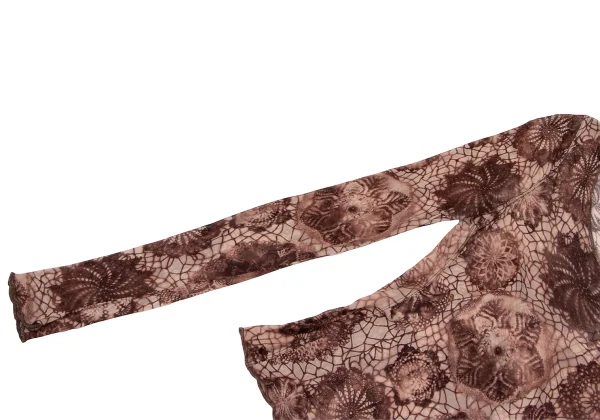 Jean Paul GAULTIER MAILLE FEMME Floran Printed Rayon T Shirt K-164260_005