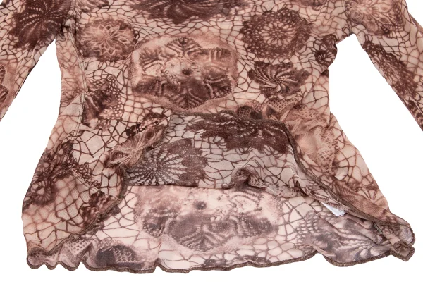 Jean Paul GAULTIER MAILLE FEMME Floran Printed Rayon T Shirt K-164260_009