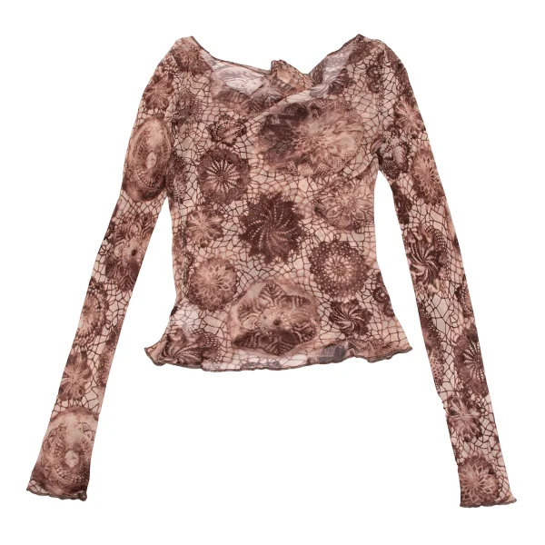 Jean Paul GAULTIER MAILLE FEMME Floran Printed Rayon T Shirt K-164260_010