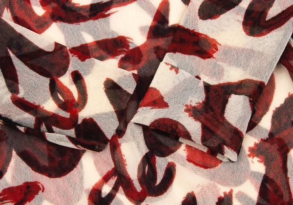 Jean Paul GAULTIER MAILLE FEMME Lettering Printed Turtleneck Mesh Top K-164261_007