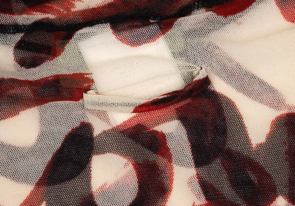 Jean Paul GAULTIER MAILLE FEMME Lettering Printed Turtleneck Mesh Top K-164261_012