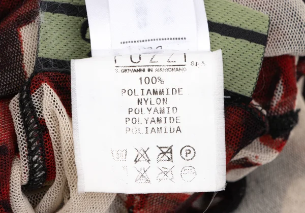 Jean Paul GAULTIER MAILLE FEMME Lettering Printed Turtleneck Mesh Top K-164261_015