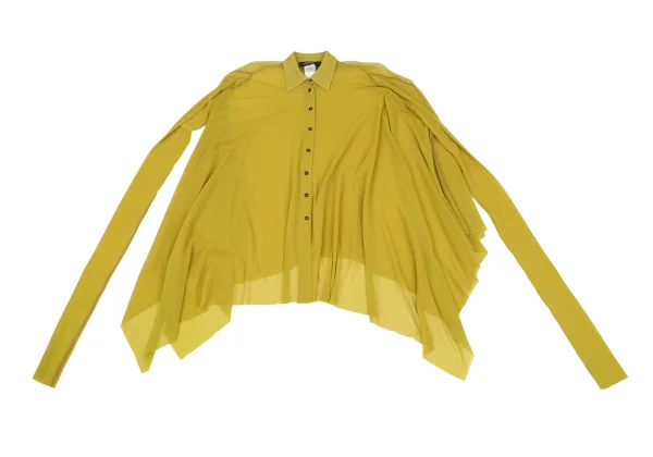Jean Paul GAULTIER MAILLE FEMME Wide Drape Mesh Shirt K-164262_002