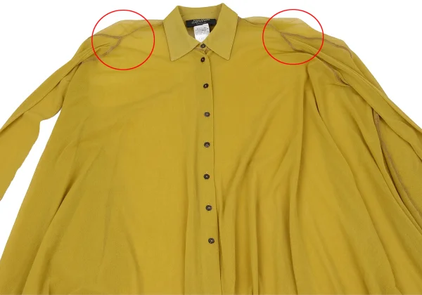 Jean Paul GAULTIER MAILLE FEMME Wide Drape Mesh Shirt K-164262_003