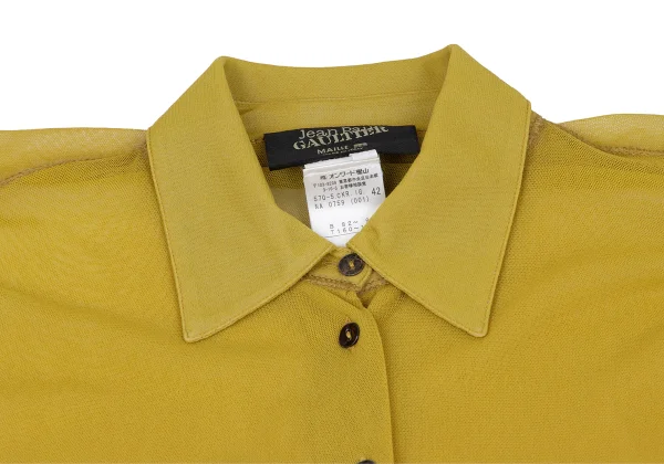 Jean Paul GAULTIER MAILLE FEMME Wide Drape Mesh Shirt K-164262_006