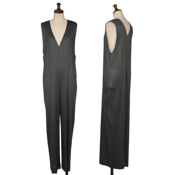 PLEATS PLEASE  Jumpsuit Dark Green 4 K-164264_001