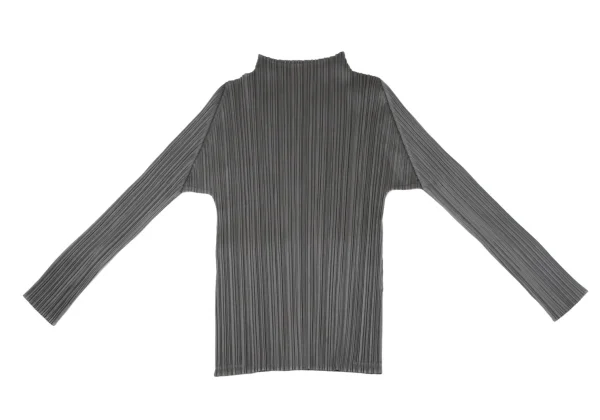PLEATS PLEASE High-neck Long Sleeve Top K-164265_002