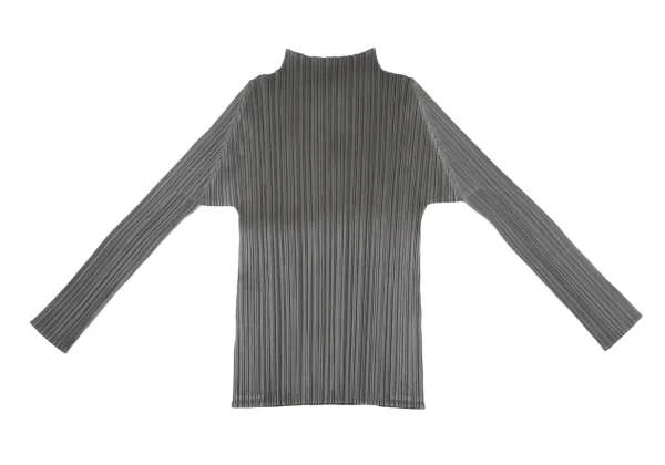 PLEATS PLEASE High-neck Long Sleeve Top K-164265_010