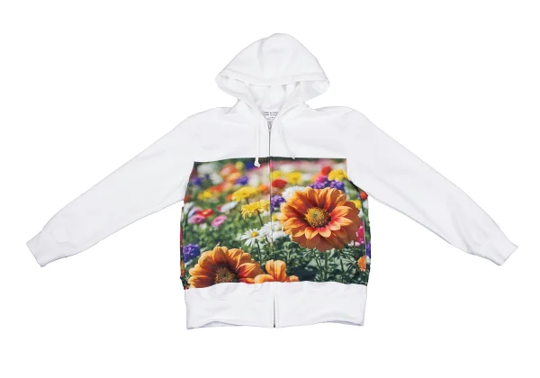 COMME des GARCONS Floral Printed Zip Hoodie K-164267_002