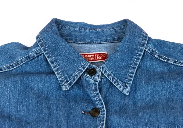 45RPM STUDIO Washed Denim Shirt Dress K-164269_005