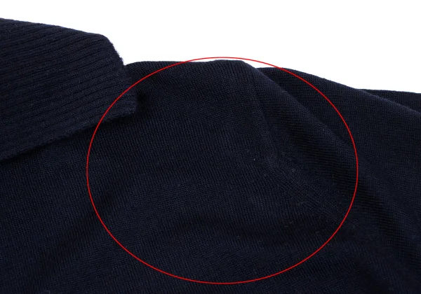 MARGARET HOWELL Wool Ribbed Collar Skipper Knit K-164271_004