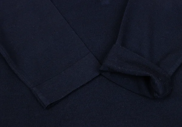 MARGARET HOWELL Wool Ribbed Collar Skipper Knit K-164271_007