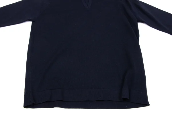 MARGARET HOWELL Wool Ribbed Collar Skipper Knit K-164271_008