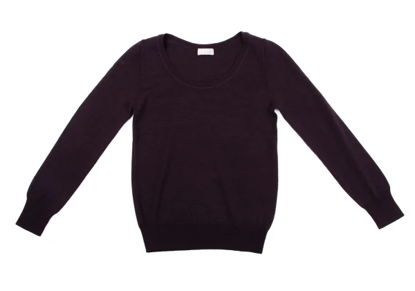 MARGARET HOWELL Cashmere Blend Wool U-neck knit K-164272_002