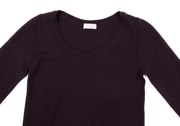 MARGARET HOWELL Cashmere Blend Wool U-neck knit K-164272_003