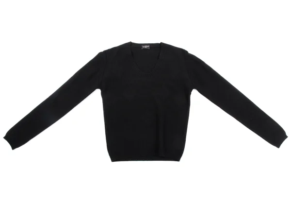 MARGARET HOWELL Cashmere Blended Jacquard Wool Knit Sweater K-164273_002