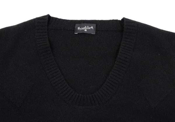 MARGARET HOWELL Cashmere Blended Jacquard Wool Knit Sweater K-164273_006