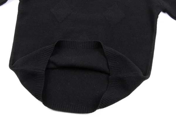 MARGARET HOWELL Cashmere Blended Jacquard Wool Knit Sweater K-164273_011