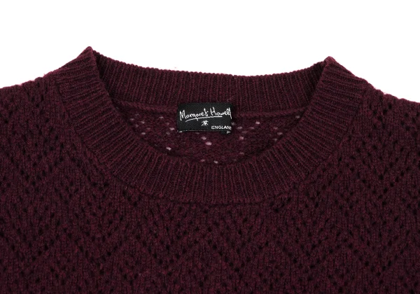 MARGARET HOWELL Lace Wool Knit Sweater K-164274_004