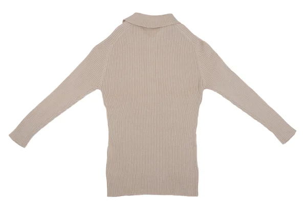 MARGARET HOWELL Wool Rib Knit Polo Shirt K-164276_011