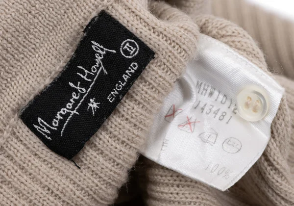 MARGARET HOWELL Wool Rib Knit Polo Shirt K-164276_014