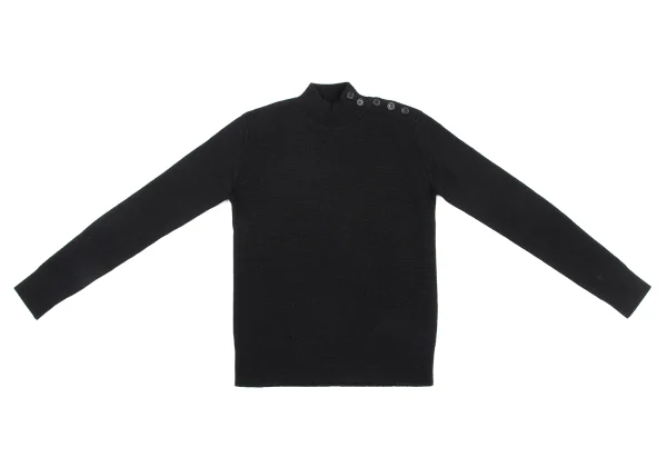 MARGARET HOWELL Shoulder Button Wool Knit Sweater K-164277_002