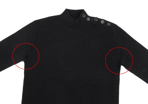 MARGARET HOWELL Shoulder Button Wool Knit Sweater K-164277_003