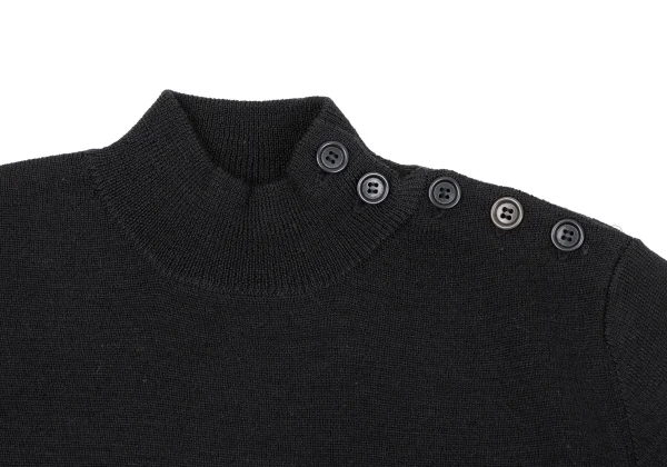 MARGARET HOWELL Shoulder Button Wool Knit Sweater K-164277_006