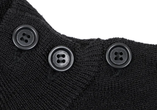 MARGARET HOWELL Shoulder Button Wool Knit Sweater K-164277_007