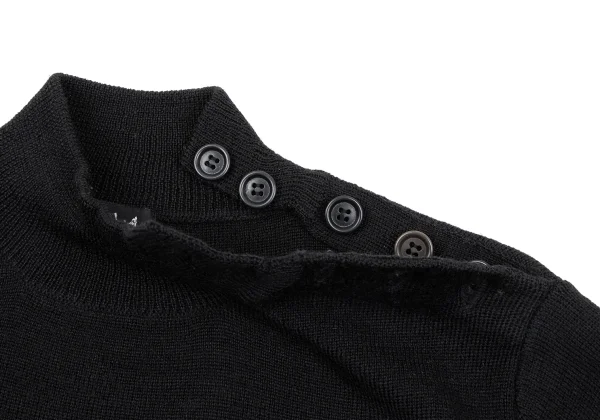 MARGARET HOWELL Shoulder Button Wool Knit Sweater K-164277_008