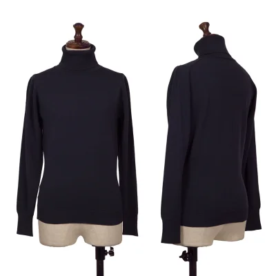 MARGARET HOWELL Turtle Neck Wool Knit Top