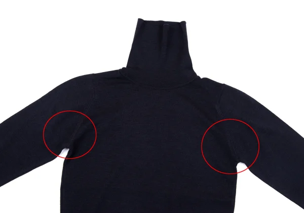 MARGARET HOWELL Turtle Neck Wool Knit Top K-164278_003