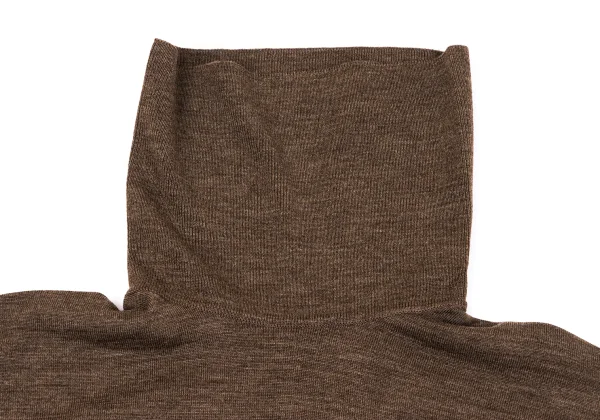 MARGARET HOWELL Turtle Neck Wool Knit Top K-164279_004