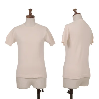 MARGARET HOWELL Short Sleeves Cotton Knit Top