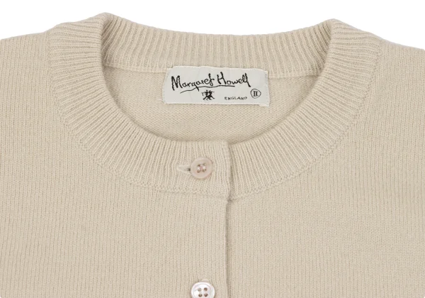 MARGARET HOWELL Wool Round Collar Knit Cardigan K-164283_004