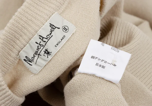 MARGARET HOWELL Wool Round Collar Knit Cardigan K-164283_012