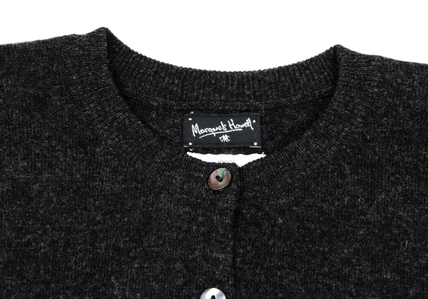 MARGARET HOWELL Wool Round Collar Knit Cardigan K-164285_004