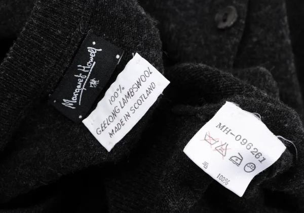 MARGARET HOWELL Wool Round Collar Knit Cardigan K-164285_013