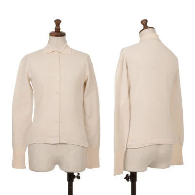 MARGARET HOWELL Cotton Collared Knit Cardigan